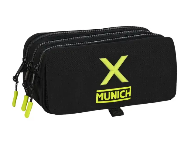 Imagen Bolso escolar portatodo safta triple cremallera munich basics 100x215x80 mm