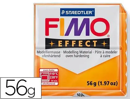 Imagen PASTA STAEDTLER FIMO 56 GR NARANJA TRANSLUCIDO