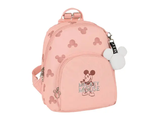 Imagen Cartera escolar safta mini mochila 250x130x300 mm mickey mouse cotton