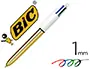 Imagen Boligrafo bic cuatro colores shine oro punta de 1 mm 2