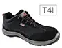 Imagen Zapatos de seguridad deltaplus asti piel de serraje afelpado suela de composite negro talla 41 2