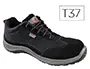 Imagen Zapatos de seguridad deltaplus asti piel de serraje afelpado suela de composite negro talla 37 2