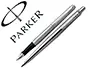 Imagen Juego parker duo jotter acero ct boligrafo + pluma 2