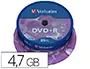 Imagen Dvd+r verbatim capacidad 4.7gb velocidad 16x 120 min tarrina de 25 unidades 2