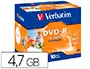 Imagen Dvd-r verbatim imprimible capacidad 4.7gb velocidad 16x 120 min pack de 10 unidades 2