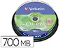 Imagen Cd-rw verbatim serl capacidad 700mb velocidad 12x 80 min tarrina de 10 unidades 2