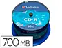 Imagen Cd-r verbatim capacidad 700mb velocidad 52x 80 min tarrina de 50 unidades 2