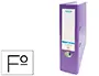 Imagen Archivador de palanca elba carton forrado pvc con rado top folio lomo 80 mm violeta 2