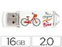 Imagen Memoria usb techonetech flash drive 16 gb 2.0 be bike 2
