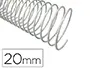 Imagen Espiral metalico q-connect blanco 64 5:1 20mm 1,2mm caja de 100 unidades 2