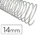 Imagen Espiral metalico q-connect blanco 64 5:1 14 mm 1mm caja de 100 unidades 2
