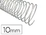 Imagen Espiral metalico q-connect blanco 64 5:1 10 mm 1mm caja de 200 unidades 2