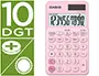 Imagen Calculadora casio sl-310uc-pk bolsillo 10 digitos tax +/- tecla doble cero color rosa 2