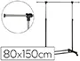 Imagen Perchero unilux extensible con 4 ruedas giratorias ajustable altura negro/cromado 80/150 x 2