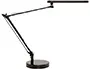 Imagen Lampara de escritorio unilux mambo led 5,6w doble brazo articulado abs y aluminio negro base 19 cm diametro 2