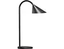 Imagen Lampara de escritorio unilux sol led 4w brazo flexible abs y metal negro base 14 cm diametro 2