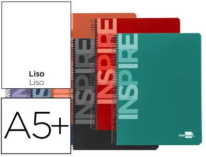 Imagen Bloc Espiral Liderpapel Cuarto Inspire Tapa Extrad