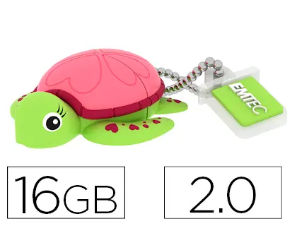 Imagen Memoria usb emtec flash 16 gb 2.0 tortuga