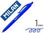 Imagen Boligrafo milan p1 retractil 1 mm touch azul 2