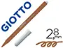 Imagen Rotulador giotto turbo color lavable con punta bloqueada unicolor marron 2