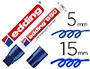 Imagen Rotulador edding marcador permanente 850 azul punta biselada 5-15 mm recargable 2