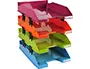 Imagen Bandeja sobremesa exacompta plastico arlequin set de 4 unidades colores surtidos 346x254x243 mm 2