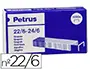 Imagen Grapas petrus n 22/6 galvanizada caja de 1000 unidades 2