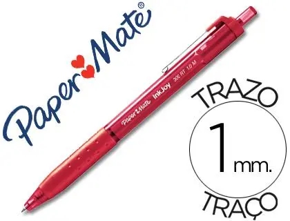 Imagen Boligrafo Paper Mate Inkjoy 300 Rt 1Mm Rojo