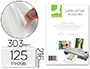 Imagen Bolsa de plastificar q-connect 303 x 216 mm din a4 125 mc autoadhesivas caja de 100 unidades 2