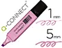 Imagen Rotulador q-connect fluorescente pastel violeta punta biselada 2